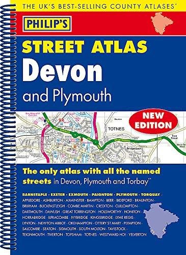 Philips Street Atlas Devon Opracowanie zbiorowe