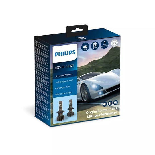 PHILIPS ULTINON PRO9100 H7 LED +350% ŻARÓWKI Philips