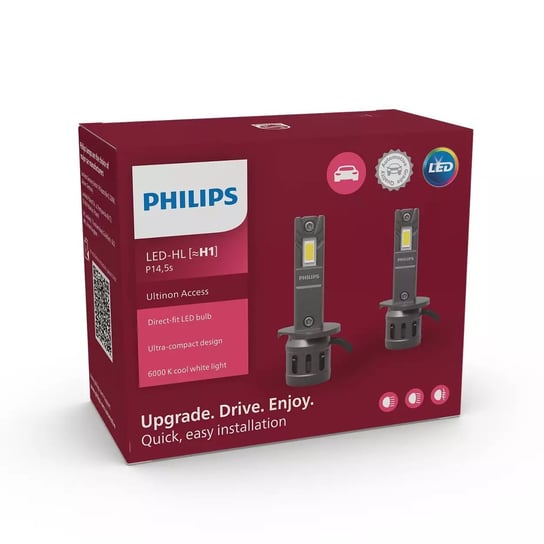 Philips Żarówka Led H1 Ultinon Access Łatwy Montaż 2Szt. 6000K Philips