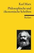 Philosophische und ökonomische Schriften Marx Karl
