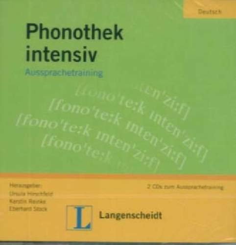 Phonothek Intensiv 2 CDs zum Aussprachetraining Hirschfeld Ursula, Reinke Kerstin, Stock Eberhard