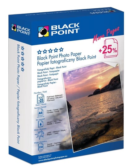 PhotoPaper BP A6/230g 125G [PFA6G230B] Black Point