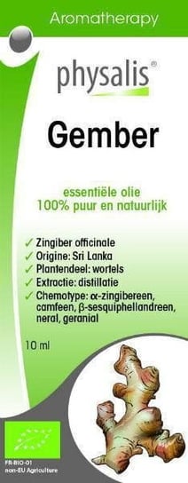 Physalis, olejek eteryczny gember, Suplement diety, 10ml Unit