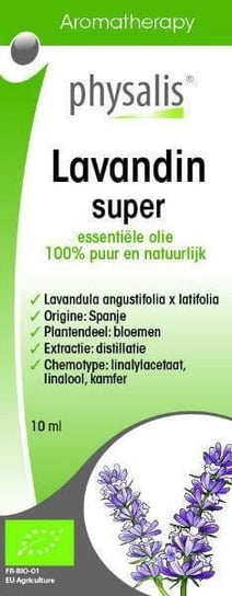 Physalis, olejek eteryczny lavandin super, Suplement diety, 10ml Physalis