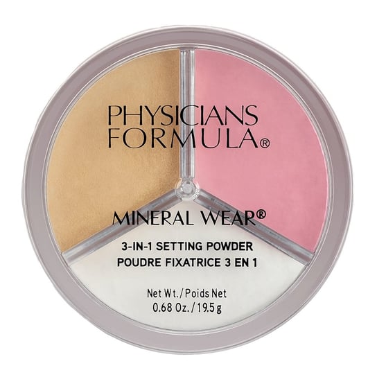 Physicians Formula, Mineral Wear 3-in-1 Setting Powder puder utrwalający 3w1 19.5g Physicians Formula