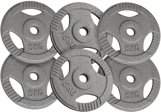 Physionics Zestaw obciążeń 6 x 5 kg, 31 mm Physionics