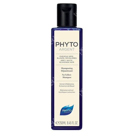 Phyto, Argent, szampon redukujący żółty odcień włosów, 250 ml Phyto