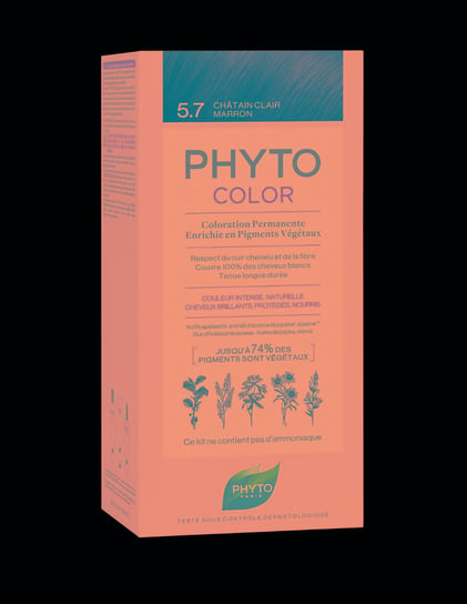 Phyto - Farba do włosów 5.7. Jasny kasztanowy brąz - 1 szt Phyto
