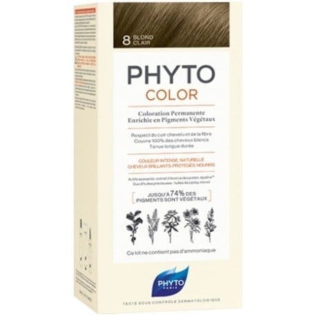 PHYTO PHYTOCOLOR, Farba do włosów, 8 Jasny blond Phyto