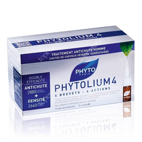 Phyto, Phytolium, 4 ampułki przeciw wypadaniu włosów, 12 x 3 Phyto