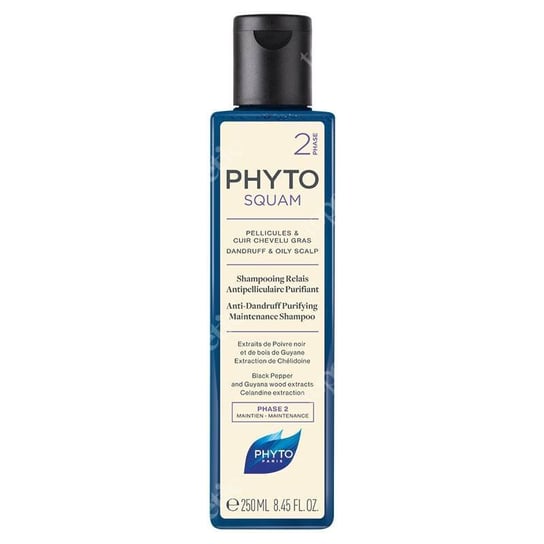 Phyto, Squam, oczyszczający szampon przeciwłupieżowy do włosów tłustych, 250 ml Phyto