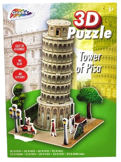 Piankowe puzzle 3D Krzywa Wieża w Pizie Grafix