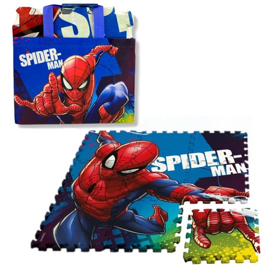 Piankowe puzzle dziecięce+ torba Spiderman Euroswan