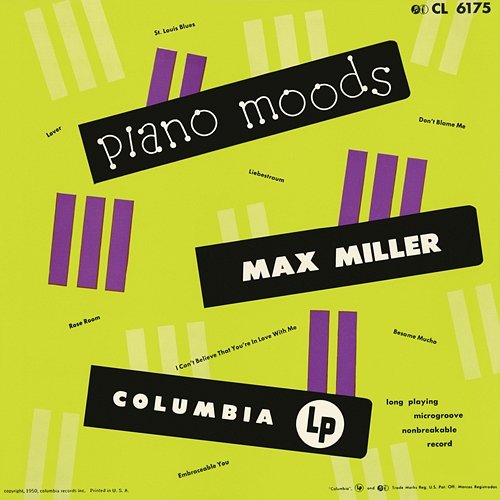 Piano Moods Max Miller
