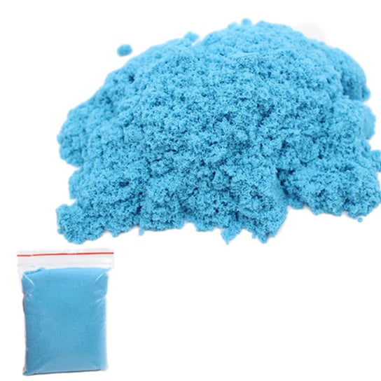 Piasek kinetyczny kinetic sand dla dzieci 1 kg magiczna piaskolina niebieska EVI