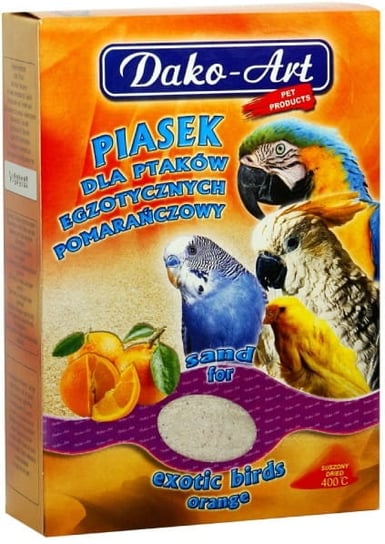 Piasek Pomarańczowy ptaki egzotyczne 250g Dako-art