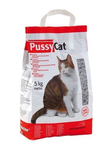 PIASEK ŻWIREK DO KUWETY DLA KOTA 5KG PUSSY CAT Pussy