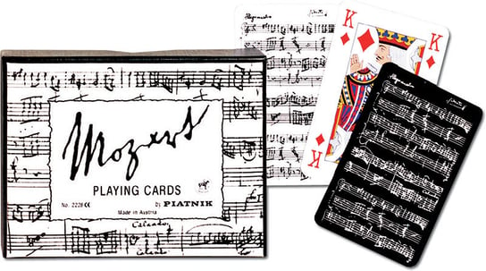Piatnik, Karty podwójne international Mozart, Black and White Piatnik