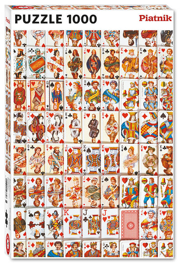 Piatnik, puzzle, Karty, 1000 el. Piatnik