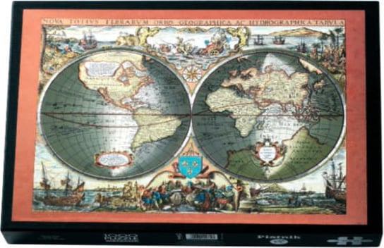 Piatnik, puzzle, metalizowane, Antyczna Mapa Świata, 1000 el. Piatnik