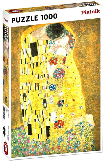 Piatnik, puzzle, metalizowane, Klimt, Pocałunek, 1000 el. Piatnik