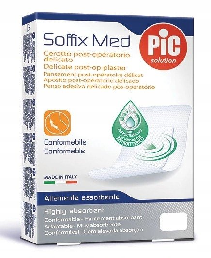 PIC, Soffix Med, Pooperacyjny plaster 7x5cm, 5 szt. PIC