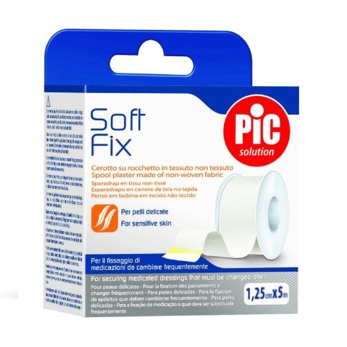 PIC Soft Fix, Plaster na szpuli, 1,25cm x 5m Pic Solution