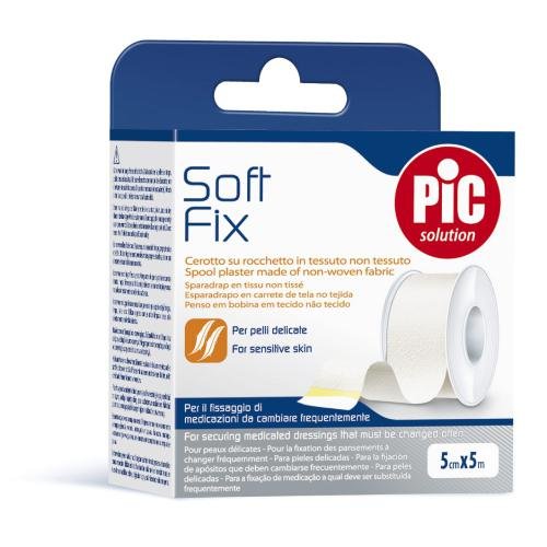 PIC SoftFix, Plaster komfortowy, 5cm x 5m, Na rolce PIC