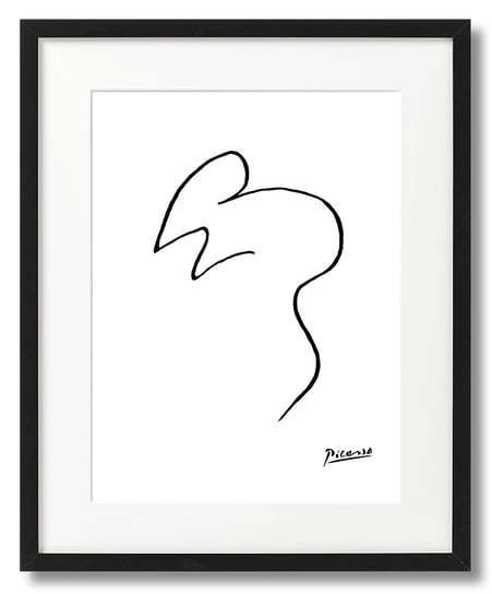 Picasso Jedną Linią Plakat Myszka DEKORAMA