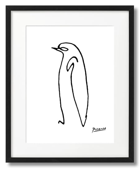 Picasso Jedną Linią Plakat Pingwin DEKORAMA