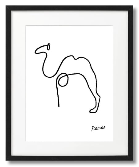 Picasso Jedną Linią Plakat Wielbłąd DEKORAMA