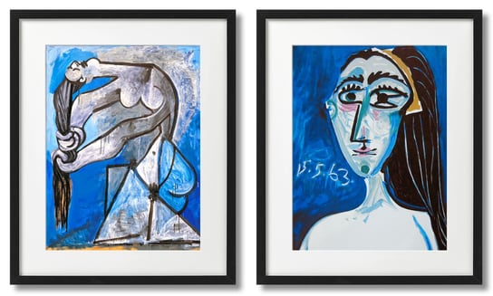 Picasso Kobieta Wycierająca Włosy I Portret Blue DEKORAMA