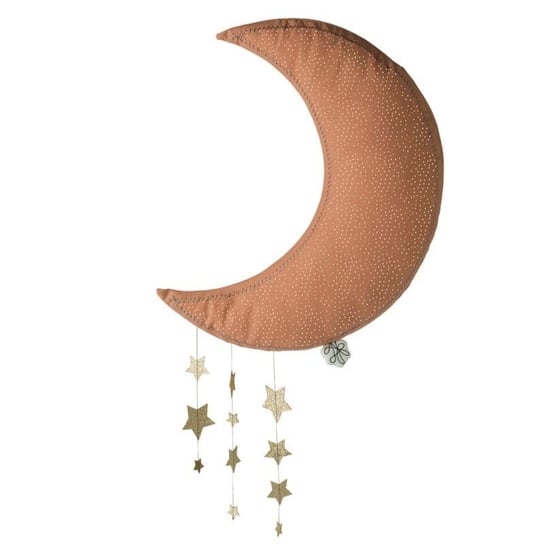 Picca LouLou - Dekoracja ścienna Sparkle Moon PINK with Stars 45 cm A Little Lovely Company