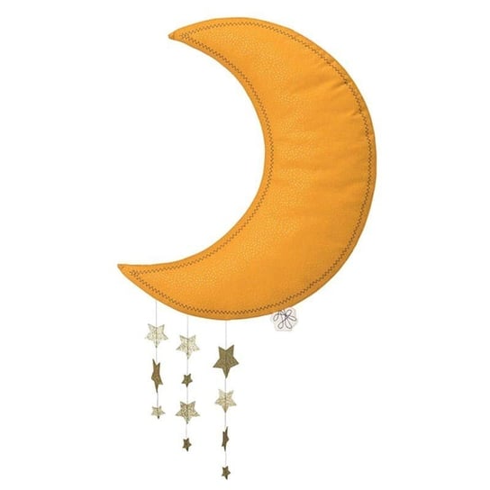 Picca LouLou - Dekoracja ścienna Sparkle Moon YELLOW with Stars 45 cm Picca LouLou