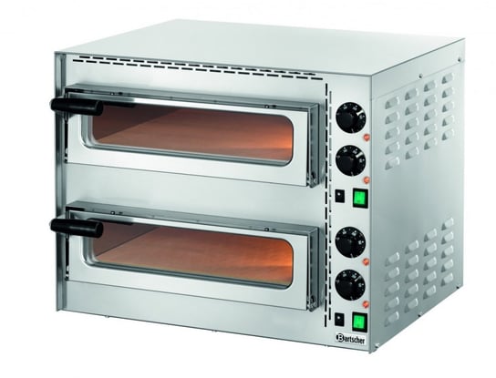 Piec do pizzy 2x35 cm, szyba, 2-kom | Bartscher Bartscher