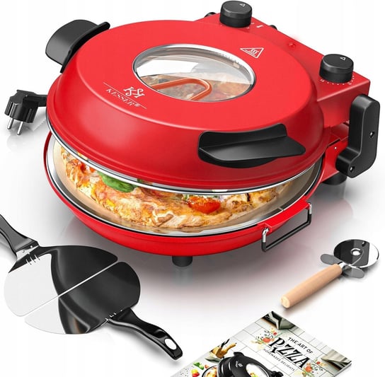 Piec do pizzy, mini piekarnik KESSER G10032 czerwony KESSER