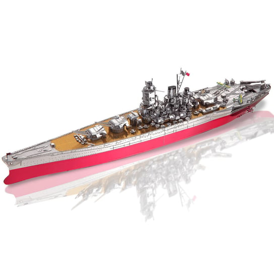 Piececool Puzzle Metalowe Model 3D - Okręt Wojenny Yamato Piececool