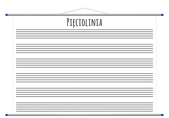 Pięciolinia - plansza edukacyjna, 200x140 cm Artglob
