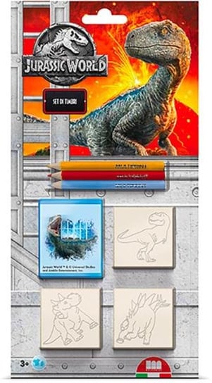 Pieczątki Jurassic Park Blister 3 Szt 039759 Multiprint (043-039759) Multiprint