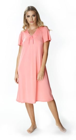 Piękna damska koszula nocna Consuela : Kolor - Różowy, Rozmiar - 44 Mewa Lingerie
