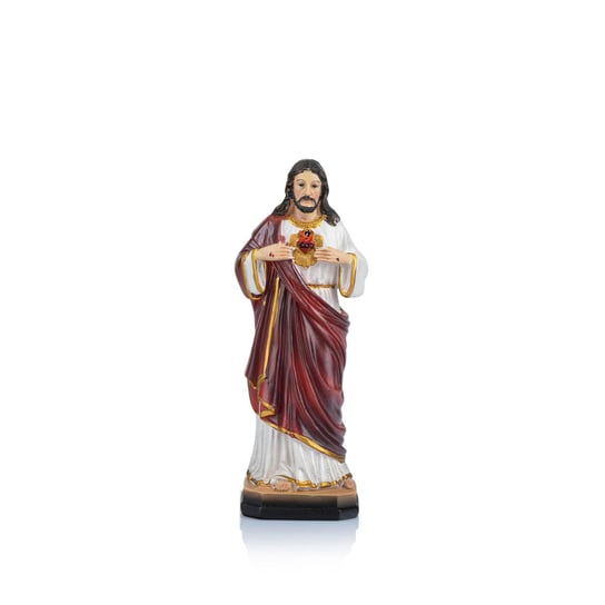 PIĘKNA Figurka żywiczna SERCE JEZUSA Jezus Chrystus ZBAWICIEL żywiczna figurka idealna do kapliczki domu Święte Miasto