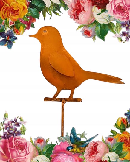 Piękny stylowy Ptak OGRÓD DONICZKA ozdoba JAKOŚĆ dekoracja na pręcie LUCK DESIGN
