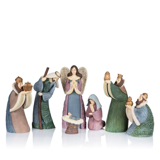 Piękny ZESTAW figurek do szopki | SZOPKA | ręcznie malowane figurki | świąteczna DEKORACJA na Boże Narodzenie Święte Miasto