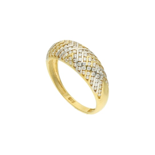 Piękny złoty pierścionek 585 14k Rosanto