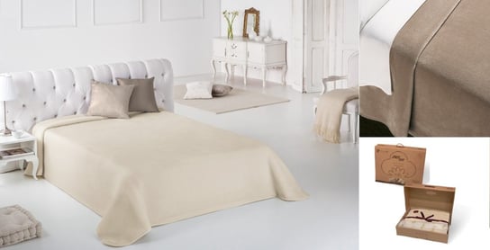 PIELSA Koc/narzuta na łóżko bawełna ALGODON 220x240 brązowy PIELSA