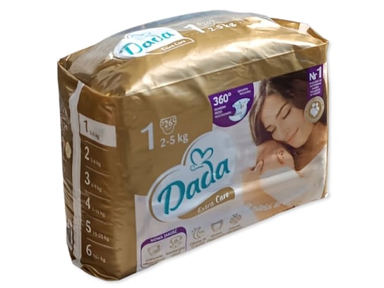 Pieluchy Dada Extra Care 1 BAG 2-5kg 26szt. Dada