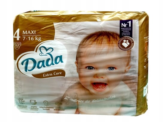 Pieluchy Dada Extra Care 4 Maxi 7-16Kg 33Szt. Dada