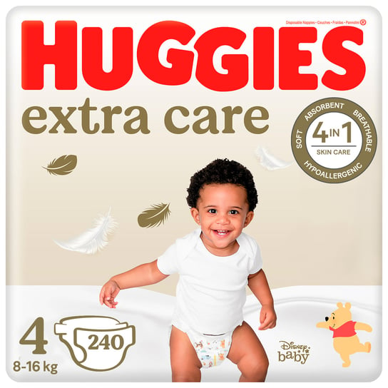 Pieluchy Huggies Extra Care 4 (8-16Kg) 240 Szt Huggies