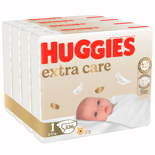 Pieluszki Huggies Extra Care Newborn Rozmiar 1 (2-5Kg) 336 Szt Huggies