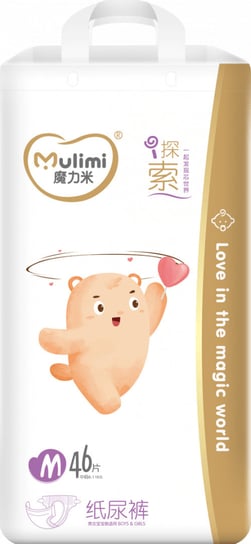 Pieluszki Mulimi rozmiar M (6-11 kg) 46 szt Mulimi魔力米